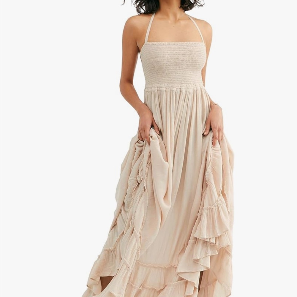 Summer Boho Backless Long Dress 
Free People Inspired Dress